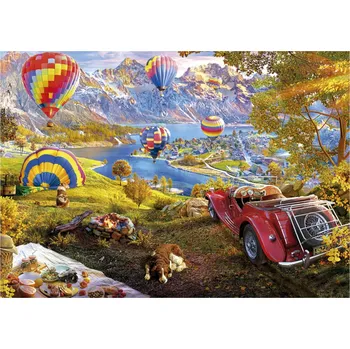 Puzzle Puzzle EDUCA Údolí horkovzdušných balónů 3000 dílků
