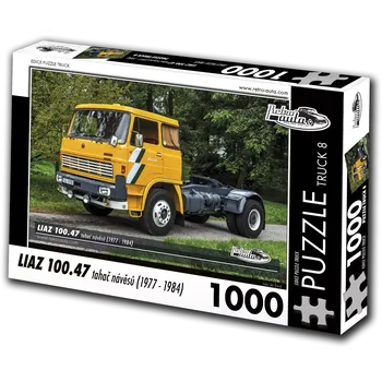 Puzzle Puzzle Retro-auta Truck LIAZ 100.47 tahač návěsů (1977–1984) – 1000 dílků