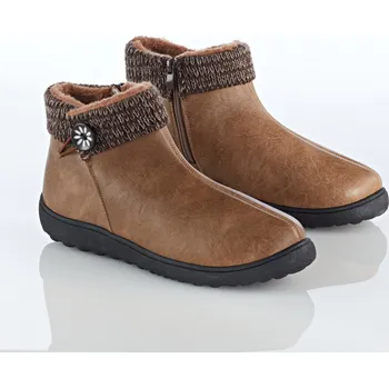 Dámské pantofle 3Pagen Kotníková obuv Tilly šedohnědá 37