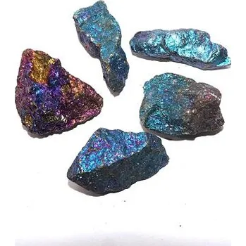 Drahý kámen CHALKOPYRIT surový (sada 5ks) /6.