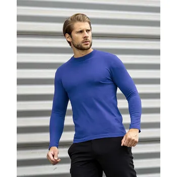 Pánské tričko Tričko ARDON®CUBA s dlouhým rukávem středně modrá royal S modré odstíny XL