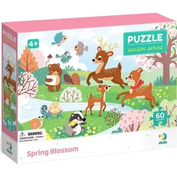 Puzzle DODO puzzle roční období – jaro v rozkvětu, 60 dílků