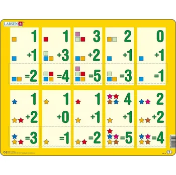 Puzzle Larsen Vzdělávací Sčítání do pěti 10 dílků
