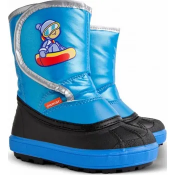 Pánská zimní obuv DEMAR dětské sněhule SNOWBOARDER B 1505 modré vel.20-29, A modrá - 22-23