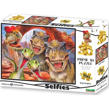 Puzzle Puzzle Selfie Raptor s 3D Efektem, 100 dílků