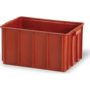 Přepravka na jídlo Plastová přepravka na maso typ T 50-30, 600 x 400 x 300 mm Červená