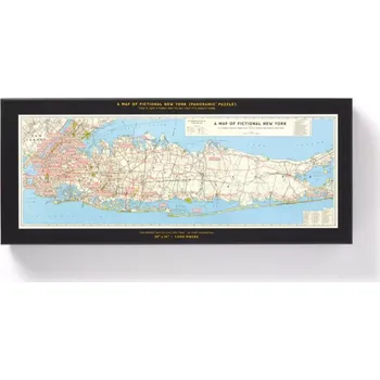 Puzzle Panoramatické puzzle Mapa filmového New Yorku 1000 dílků GALISON