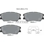 Sada brzdových destiček, kotoučová brzda TEXTAR 2622401
