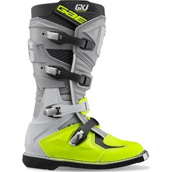 Moto obuv GAERNE GX-J dětské boty cross/enduro šedé žluté, 39