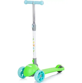 Koloběžka dětská koloběžka Chipolino Funky modro‑zelená se světelnými koly