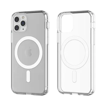 Pouzdro na mobilní telefon Průhledný tvrzený MagSafe kryt na iPhone 11 Pro