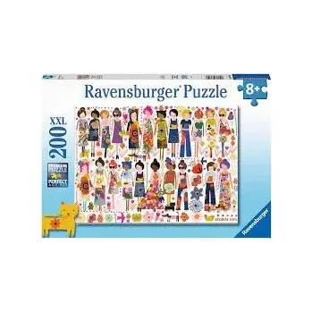 Puzzle RAVENSBURGER Květinové motivy XXL 200 dílků