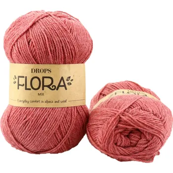 Příze Drops Flora MIX 24 růžová jahodová