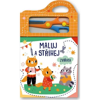Kniha Maluj a stříhej Zvířata