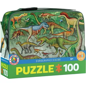 Puzzle Puzzle v termo svačinovém boxu Dinosauři 100 dílků EUROGRAPHICS