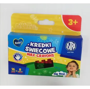 Voskovky ASTRA BABY kostičky, 16 ks (8 barev)