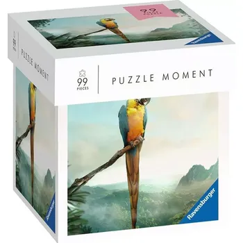 Puzzle Ravensburger Puzzle Moment papoušek – 99 dílků