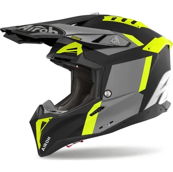 Helma na motorku Airoh 2023 motokros helma AVIATOR 3.0 matná žlutá, velikost XXL