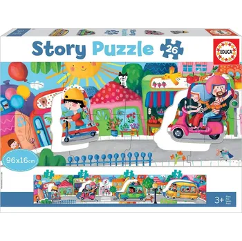 Puzzle Story puzzle doprava ve městě 26 dílků EDUCA