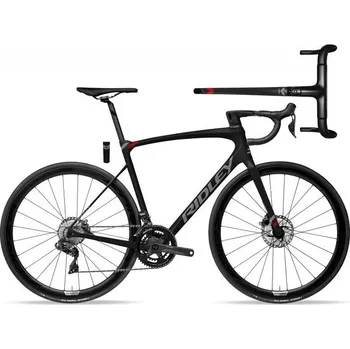Ráfek na kolo Ridley rámový set FENIX SLiC (Black/Empress Grey Metallic/Candy Red Metallic)