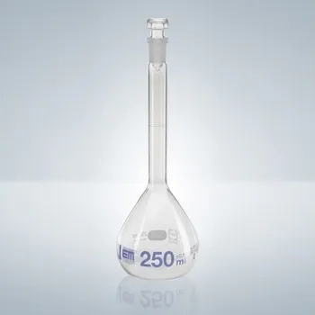 Laboratorní baňka Hirschmann Laborgeräte Odměrná baňka se skleněným uzávěrem a zábrusem, čiré sklo, třída A Varianta: NZ-45/40, Objem: 10000 ml