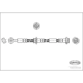 Brzdová hadice Brzdová hadice CORTECO 19033558