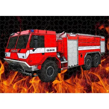 Puzzle Puzzle s hasičským autem 815 CAS 30 120 dílků (foto puzzle hasiči)