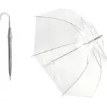Deštník průhledný bílý
