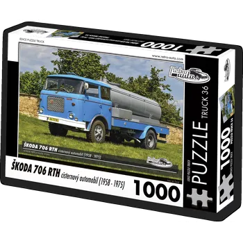 Puzzle Puzzle Retro-auta Škoda 706 RTH cisternový automobil – 1000 dílků