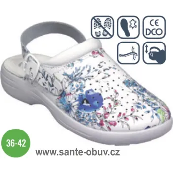 Dámská zdravotní obuv SANTÉ PO/251 BLU pantofel/sandál PRACOVNÍ vel.35-42, --- - 38