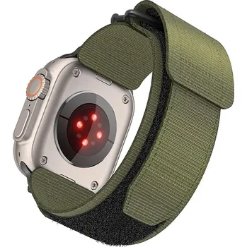 Řemínek na hodinky FORCELL F-DESIGN FA05 nylonový řemínek pro hodinky APPLE Watch 38 / 40 / 41 mm zelený