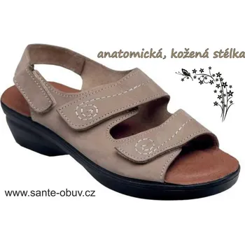 Dámská zdravotní obuv SANTÉ PO/5203 zdravotní sandál béžová, béžová - 38