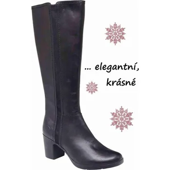 Dámská zdravotní obuv SANTÉ EKS/601-17D BLACK vych.obuv kozačky, černá - 39