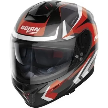 Helma na motorku Moto helma Nolan N80-8 Rumble N-com Metal Black 59, XXL