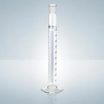 Hirschmann Laborgeräte Odměrný válec třídy B se zábrusem, modrý potisk Varianta: 10 ml (NZ-10/19)