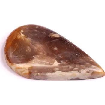 Přírodní kámen Kabošon Feather Agate č.3391 (36x20x4mm)