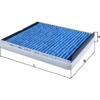 Ventilátor topení a klimatizace Filtr, vzduch v interiéru MAHLE LAO 74