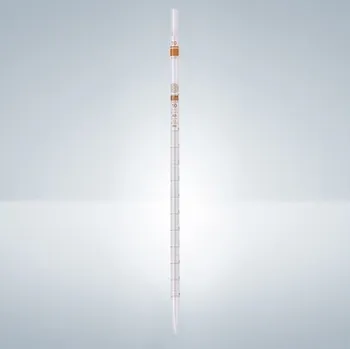 Pipeta Hirschmann Laborgeräte Dělená pipeta třída AS, typ 1 (částecný výtok), hnědý tisk Varianta: 1:0,1 ml