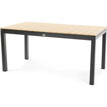 Zahradní stůl di volio Rozkládací zahradní stůl 160/210 x 90 cm Dřena - béžový