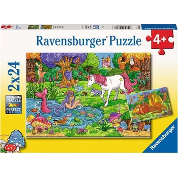 Puzzle Ravensburger puzzle Kouzelný les 2x24 dílků