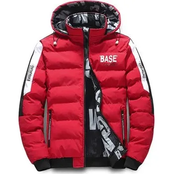 Pánský zimní kabát Pánská zimní bunda ND783 Barva: Červená, Velikost: M