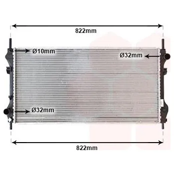 Motor automobilu Chladič, chlazení motoru VAN WEZEL 18002318