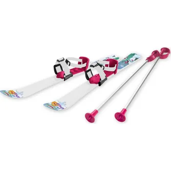 Sjezdové lyže PLASTIKON KUBIsport 05-LSP90K-CRV Plastkon lyže dětské 90 cm bílo vínové