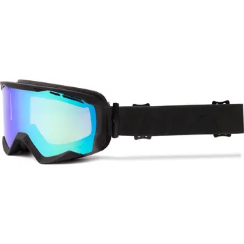 Motocyklové brýle IMX SNOW BLACK MATT/BLACK brýle - sklo PODWÓJNA GREEN IRRIDIUM + BROWN