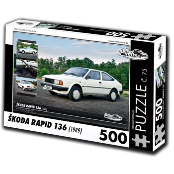 Puzzle Puzzle Retro-auta Škoda Rapid 136 (1988) – 500 dílků