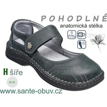 Dámská obuv SANTÉ N/224/8/60 zdravotní obuv černá, černá - 36