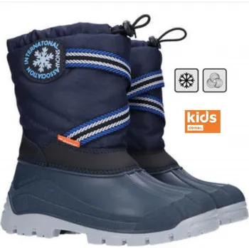 Pánská zimní obuv DEMAR dětské sněhule SNOW LAKE B 1314 tm. modrá vel. 25-36, --- - 27-28