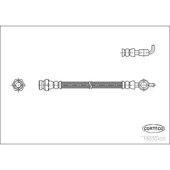 Brzdová hadice Brzdová hadice CORTECO COR19030455