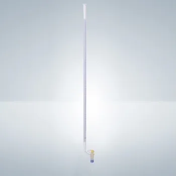 Odměrný válec Hirschmann Laborgeräte Byreta postr. AS, modrý Schellbach, kohout Objem: 25 ml