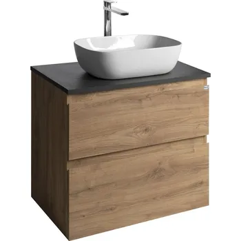 Koupelnový nábytek Altair skříňka s deskou 68 cm, dub emporio/antracit břidlice AI370-02